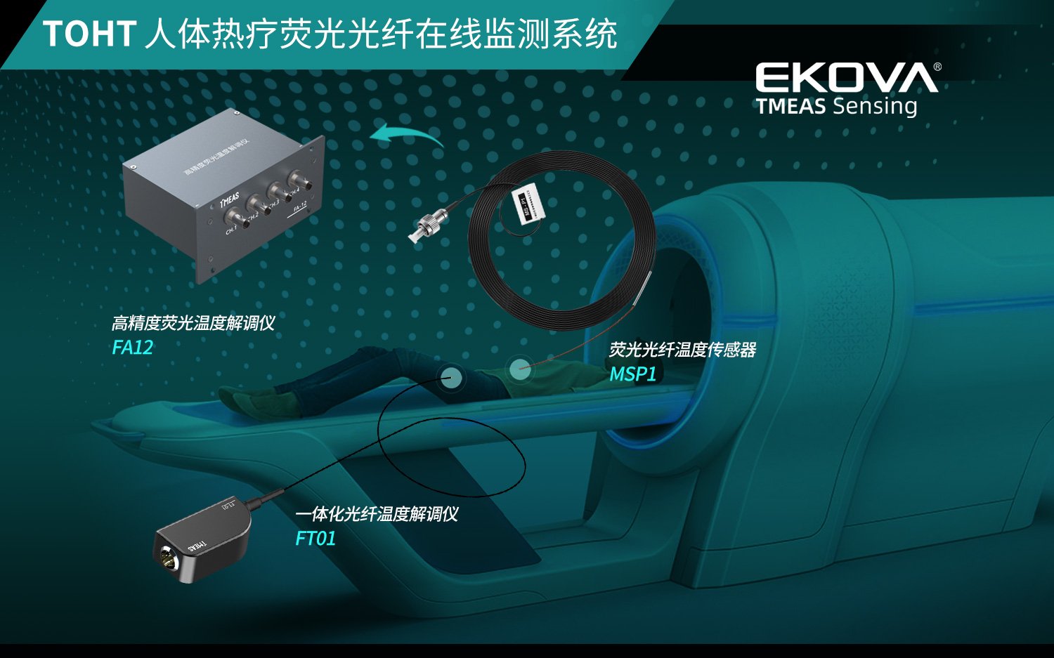 人體熱療熒光光纖溫度在線監測系統（TOHT）